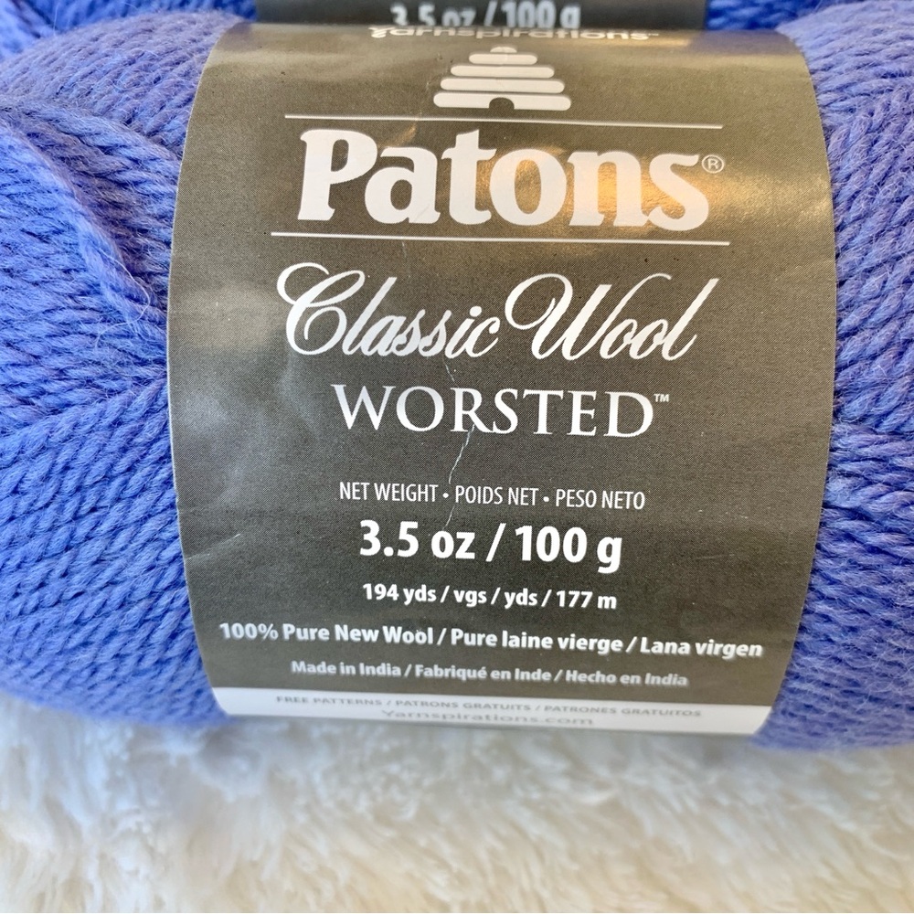 PATONS Classic Worsted Wool Yarn Skeins NEW Lot (3) - Picture 2 of 9